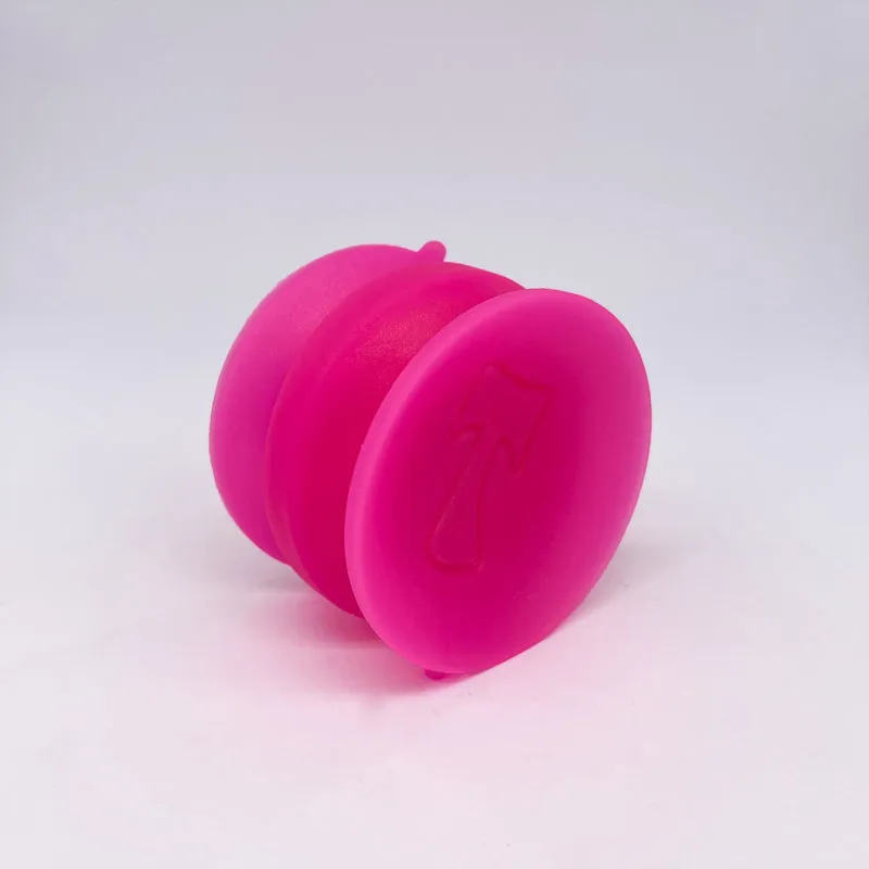 Double-sided suction cup UV Pink Sparkle medium