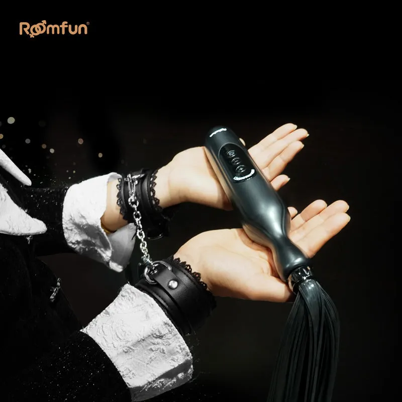 Electro Pulse Whip BDSM Toys – Dual Sensation Flogging E-stim Shocking Stimulation