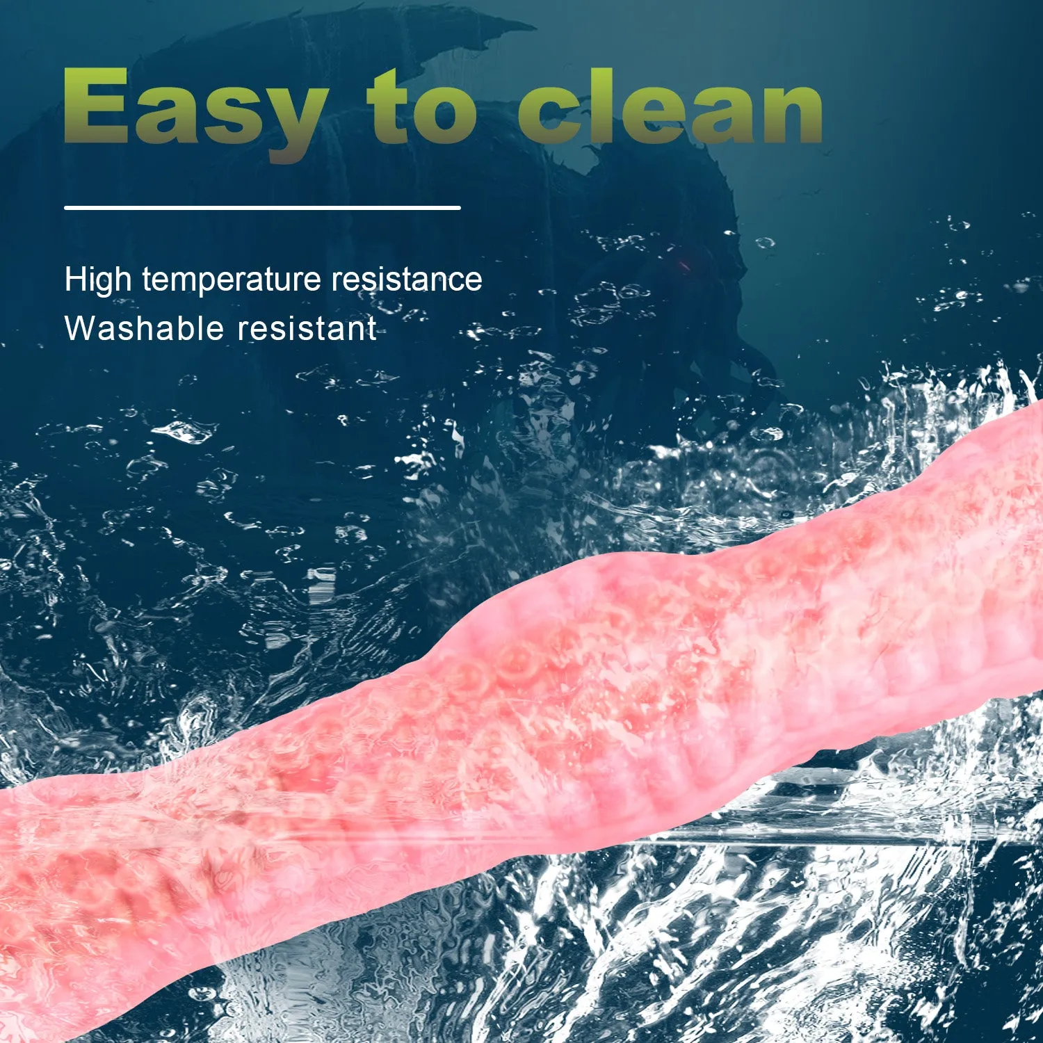 Fantasy Tentacle Long Anal Dildo Butt Plug - Pink Realism Octopus Flared Base Sex Toys for Women