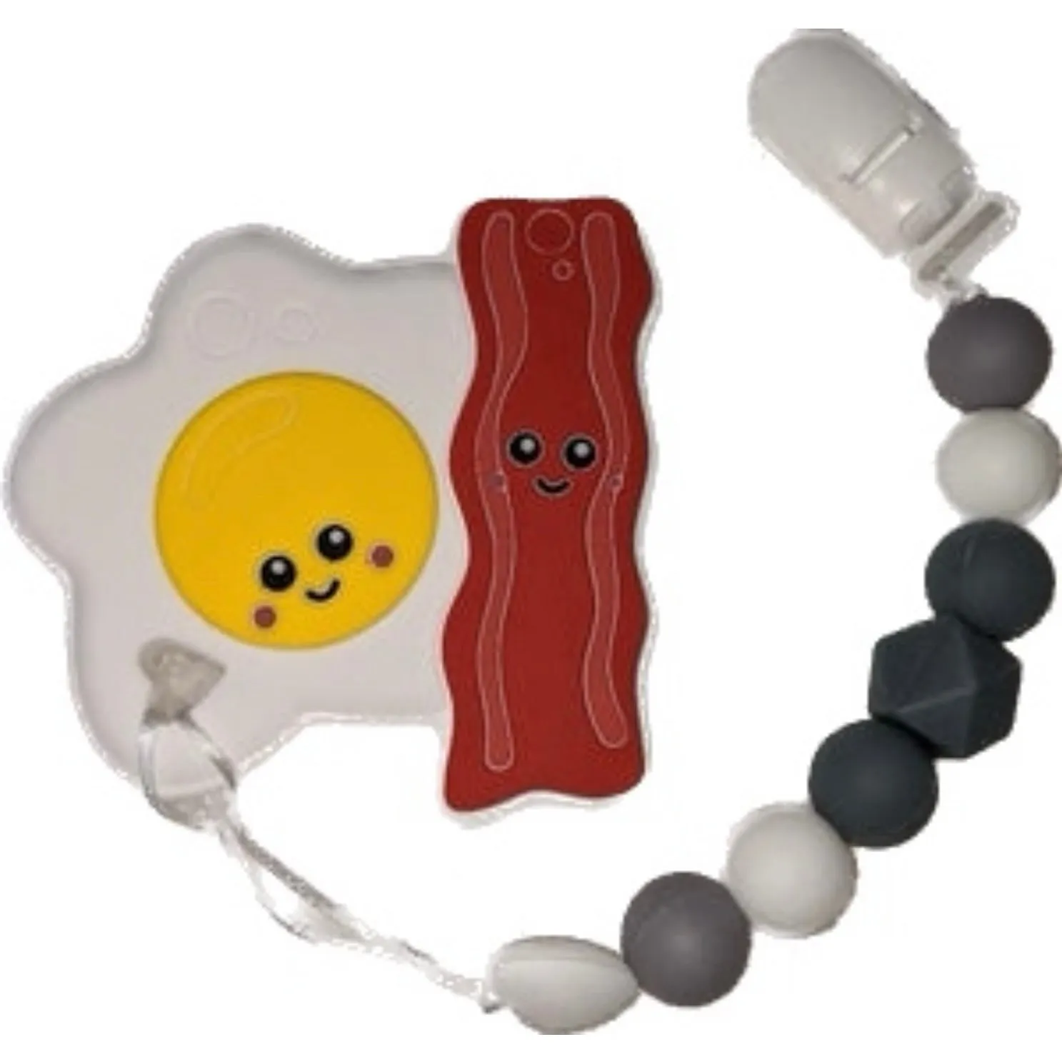 Food Silicone Teether Chewing Toy Pacifier Clip VARIETY