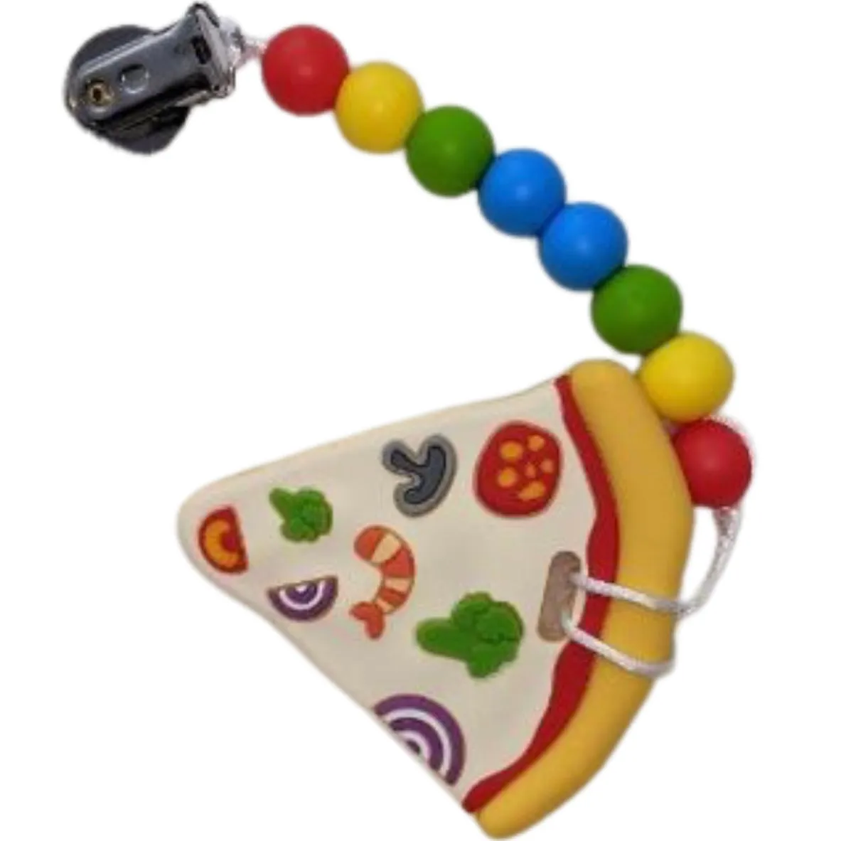 Food Silicone Teether Chewing Toy Pacifier Clip VARIETY