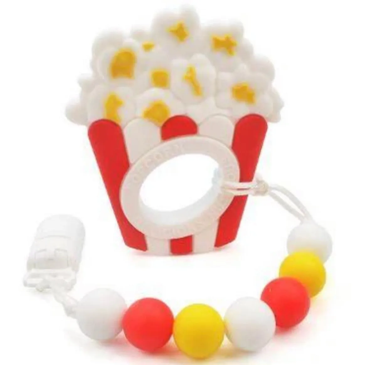 Food Silicone Teether Chewing Toy Pacifier Clip VARIETY