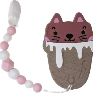 Food Silicone Teether Chewing Toy Pacifier Clip VARIETY
