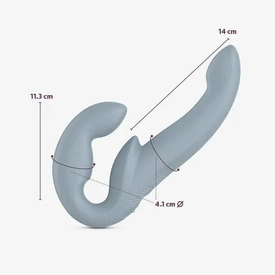 Fun Factory - Share Vibe Pro Vibrating Double Dildo (Cool Grey)