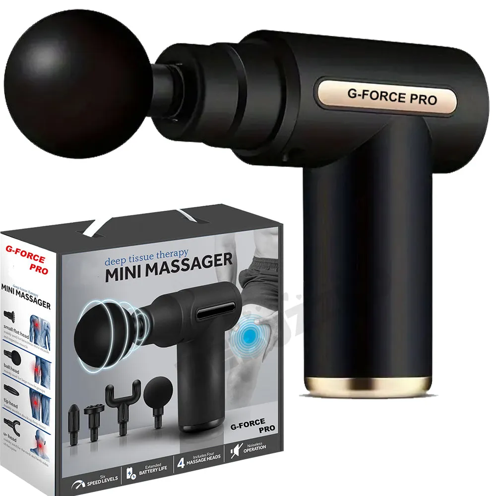G-Force Powerful Massage Gun Massager Vibration Muscle Percussion Tissue Relief