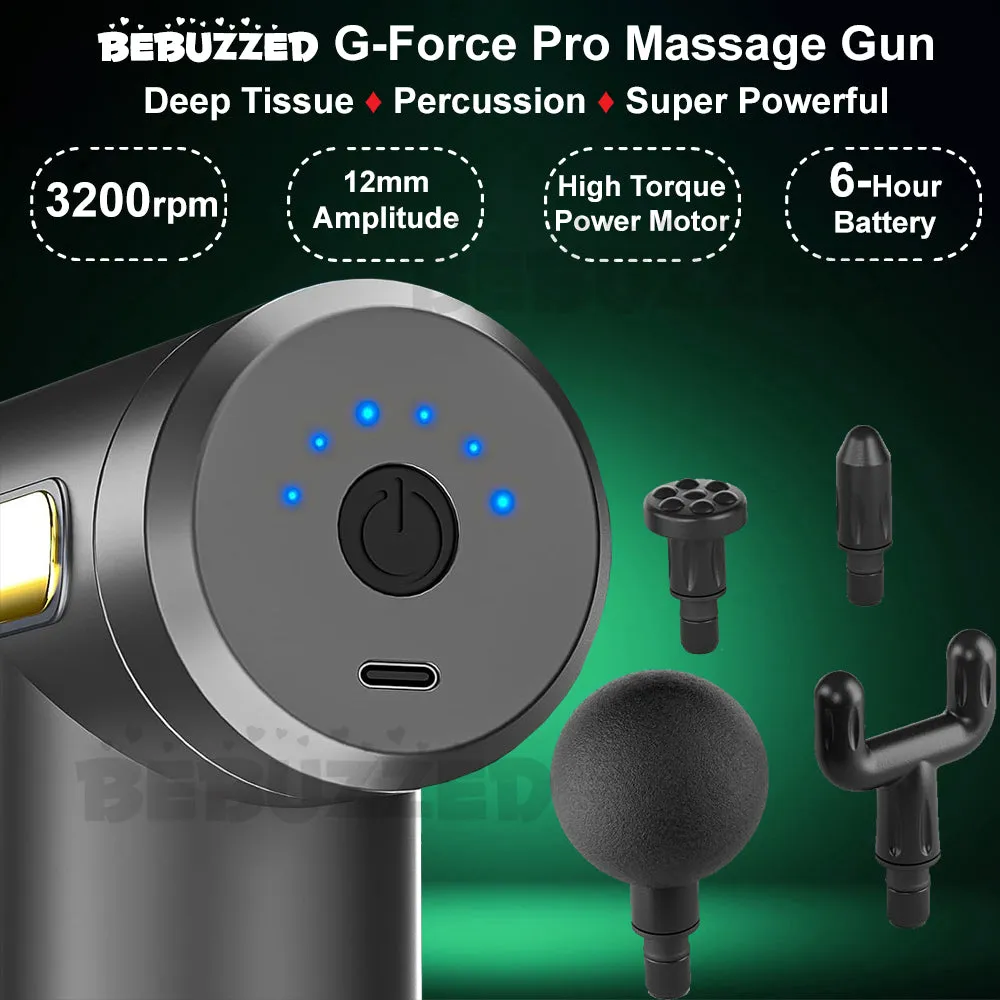 G-Force Powerful Massage Gun Massager Vibration Muscle Percussion Tissue Relief