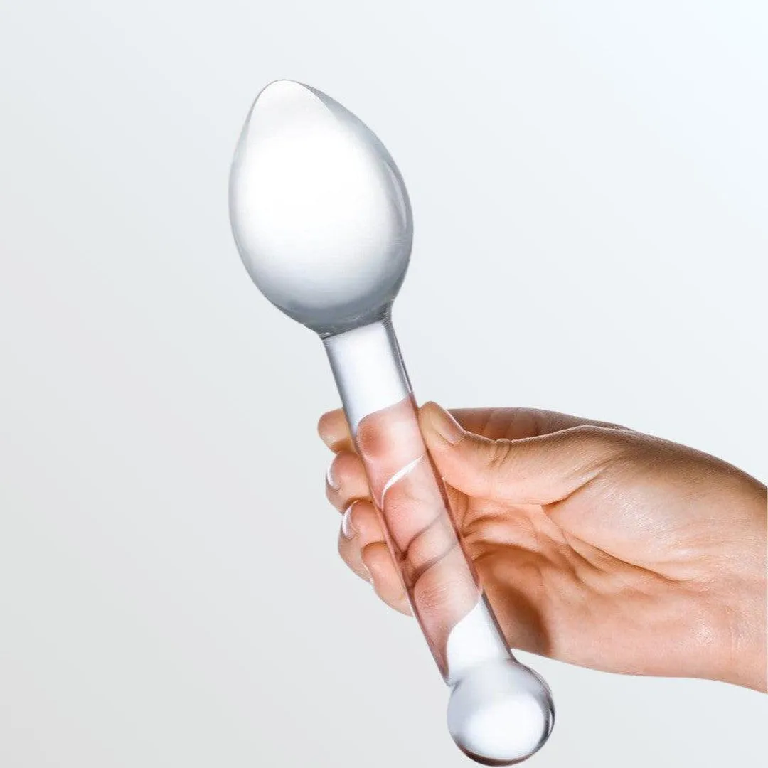 Gläs Pure Indulgence 8 Glass Anal Slider Dildo