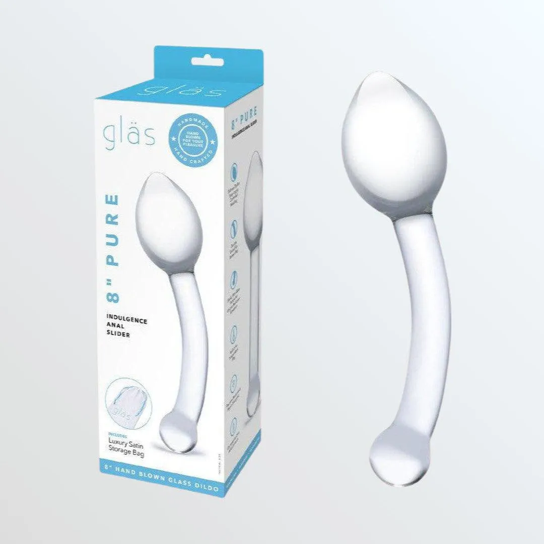 Gläs Pure Indulgence 8 Glass Anal Slider Dildo