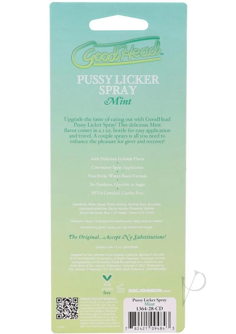 Goodhead Pussy Licker Spray Mint 1oz