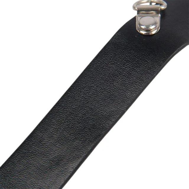Ham feminin SUBBLIME Bondage Leather Strap. pentru jocuri BDSM. cu căluș și cleme pentru sâni. negru. mărime universală (953720)