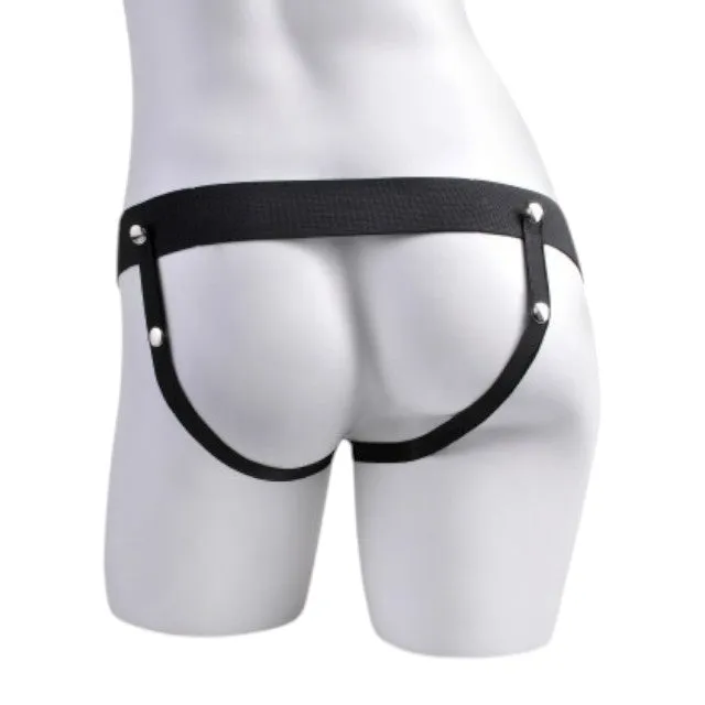 Ham Strap-on FETISH Fantasy Series Squirting Strap-on with Balls. cu funcție de ejaculare. lungime 19 cm. culoarea pielii