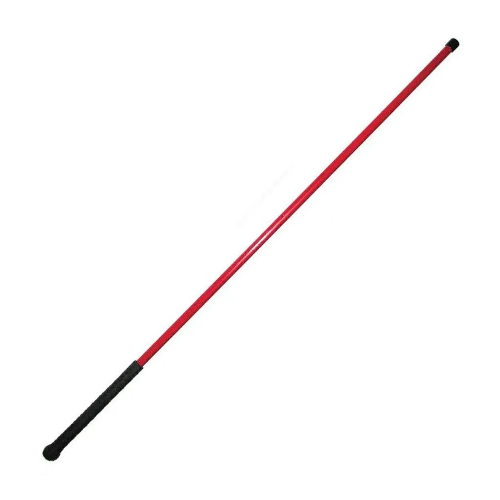 Heavy Red Fiberglass Cane. Rubber Handle