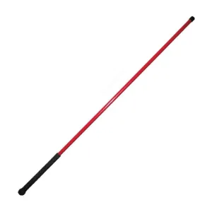 Heavy Red Fiberglass Cane. Rubber Handle