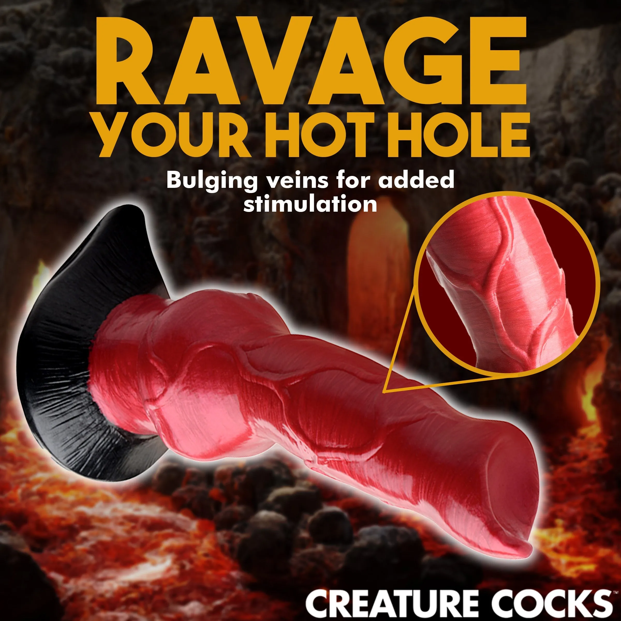 Hell Hound Canine Penis 7.5 Inch Silicone Fantasy Dildo