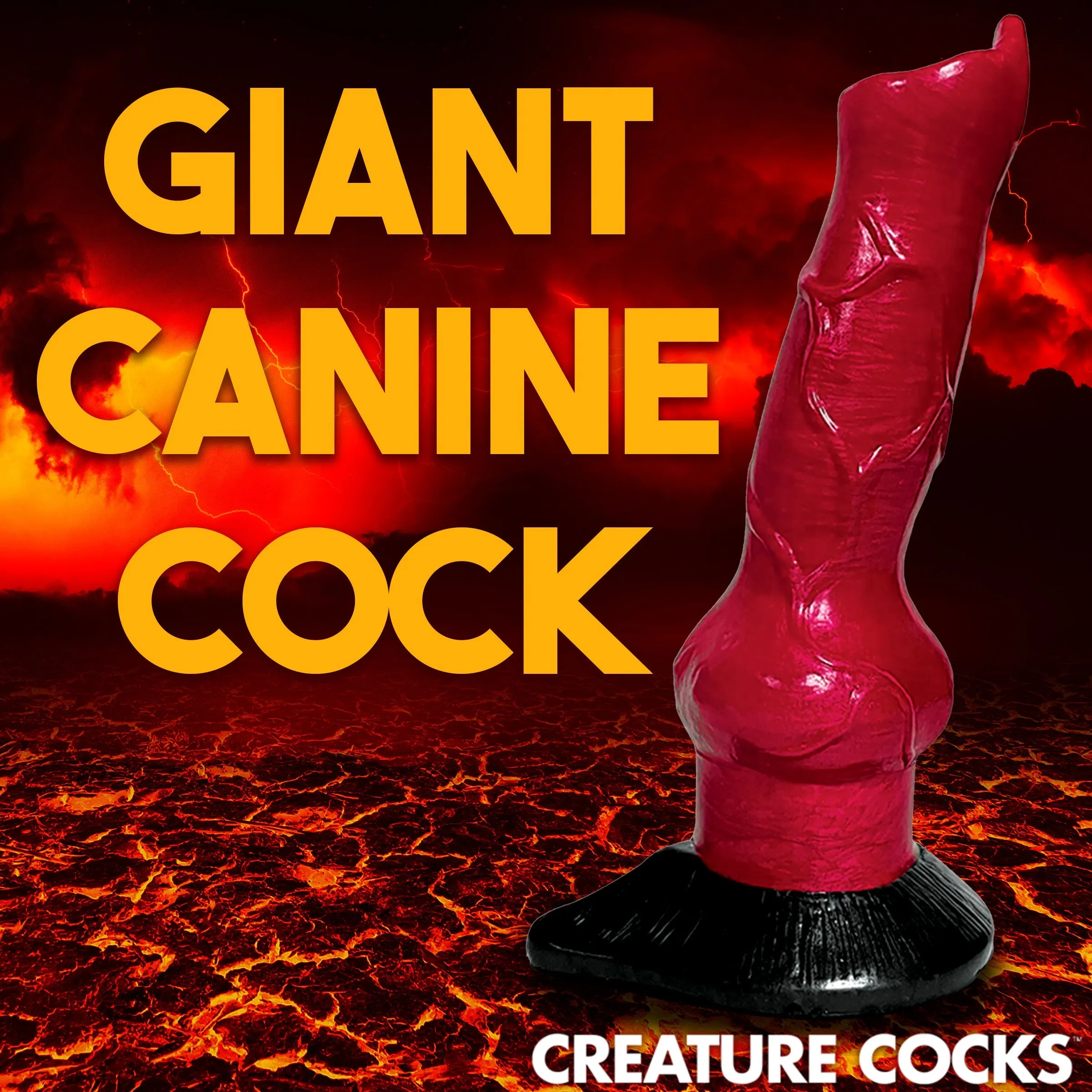 Hell Hound Canine Penis 7.5 Inch Silicone Fantasy Dildo