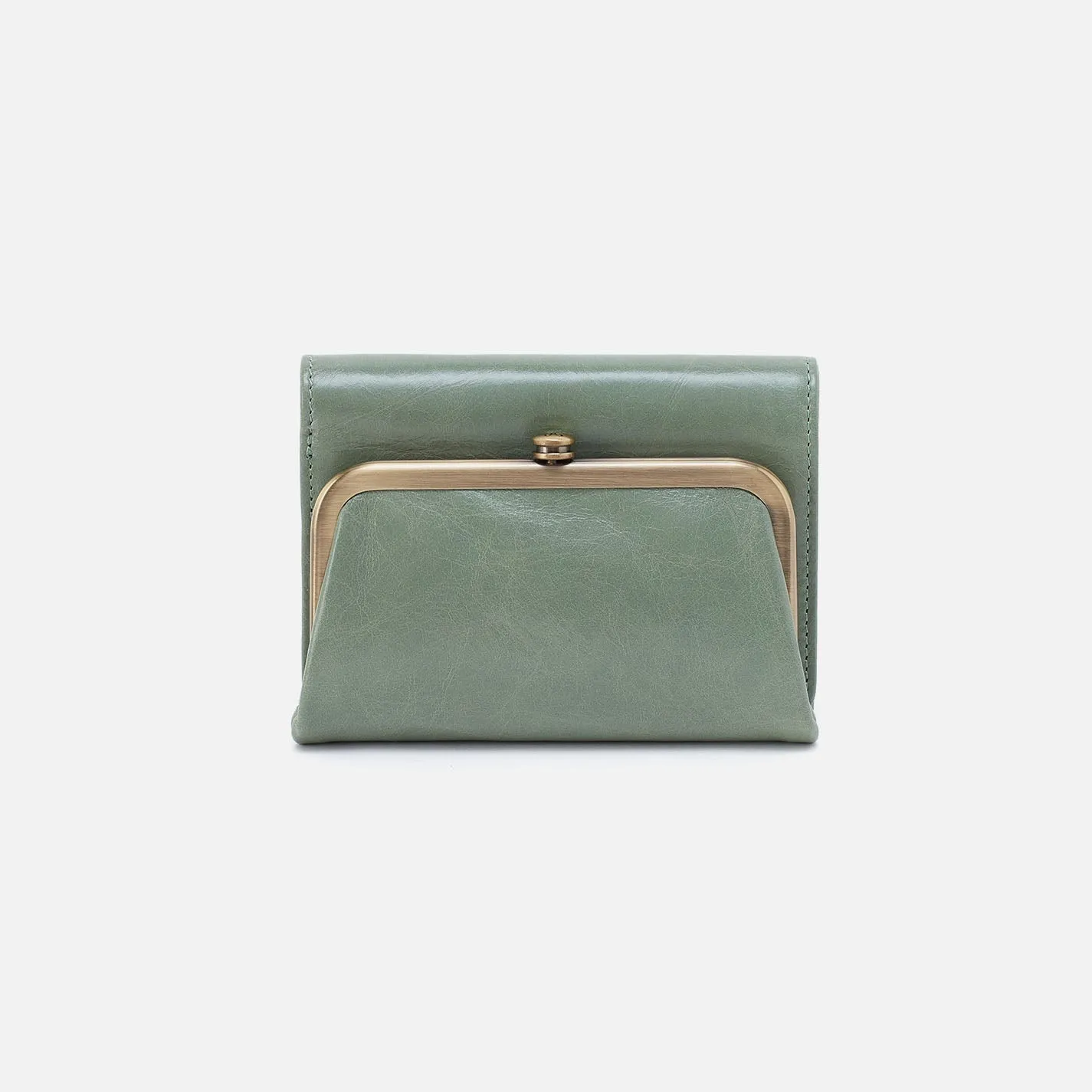 Hobo Robin Compact Wallet Jade