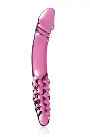 Icicles No 57 Glass Double Dildo in Pink