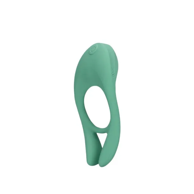 Inel pentru penis LOVELINE Pointed Cock Ring. din silicon ultra moale. pentru susținerea erecțiilor. culoare verde