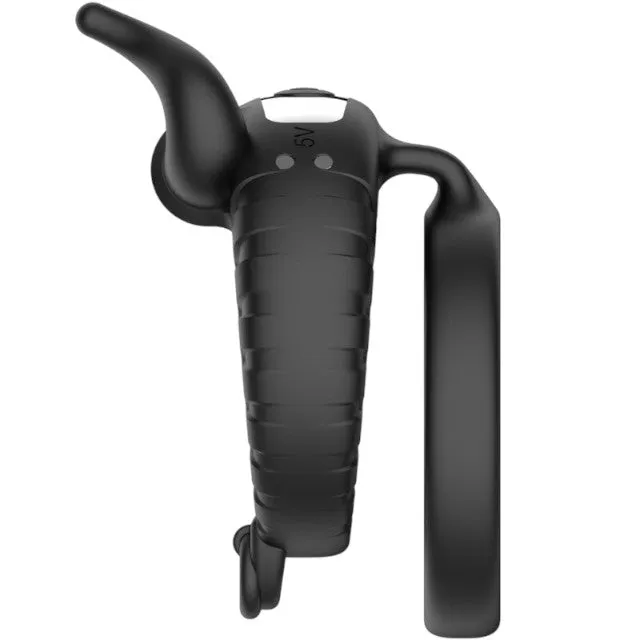Inel vibrator pentru penis ARMONY Bull's Passion. control prin telecomanda. 10 functii de vibratie. rezistent la apa. negru