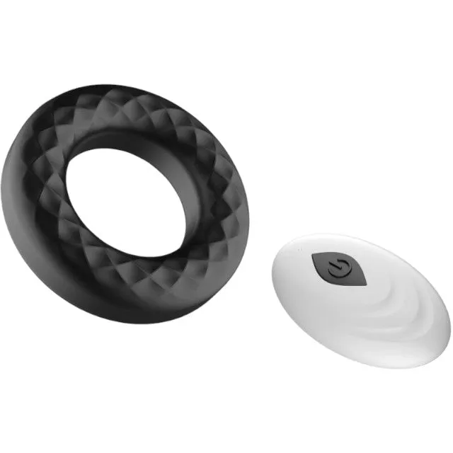 Inel vibrator pentru penis ARMONY Lord's Love Ring. control prin telecomanda. 10 functii de vibratie. rezistent la apa. negru