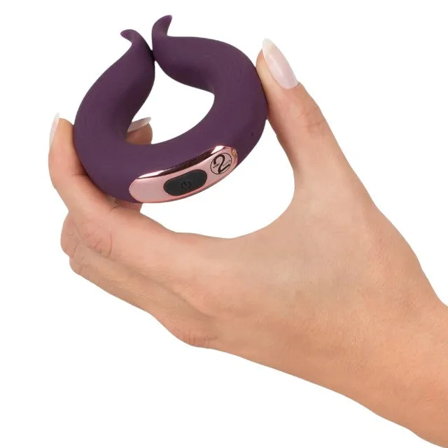 Inel vibrator pentru penis COUPLES CHOICE Couple's Ring. 10 funcții de vibrație. rezistent la apă. diametru 3.7 cm. mov