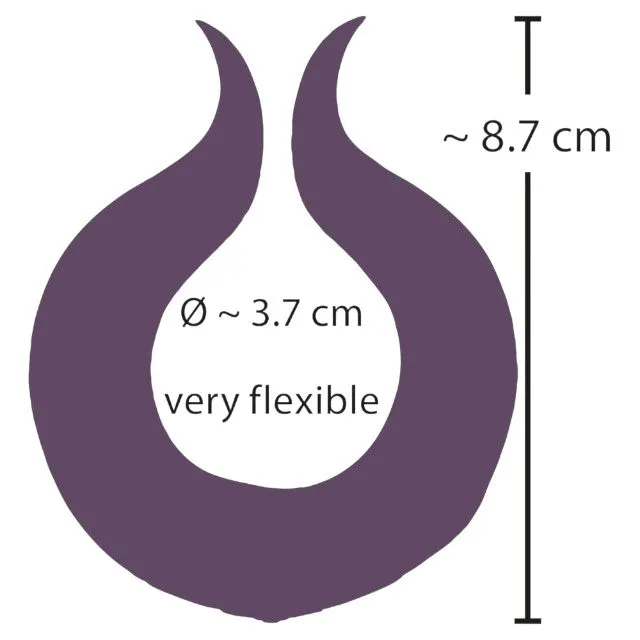 Inel vibrator pentru penis COUPLES CHOICE Couple's Ring. 10 funcții de vibrație. rezistent la apă. diametru 3.7 cm. mov