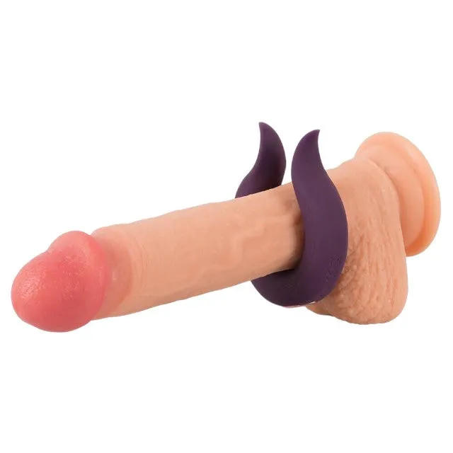 Inel vibrator pentru penis COUPLES CHOICE Couple's Ring. 10 funcții de vibrație. rezistent la apă. diametru 3.7 cm. mov