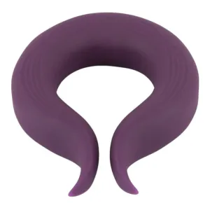 Inel vibrator pentru penis COUPLES CHOICE Couple's Ring. 10 funcții de vibrație. rezistent la apă. diametru 3.7 cm. mov