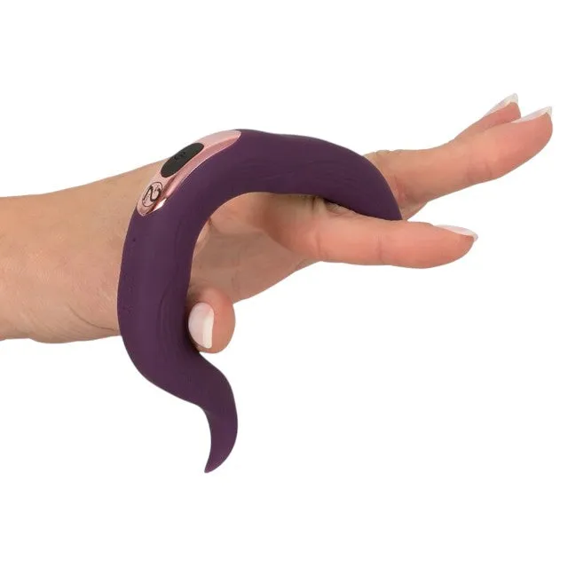 Inel vibrator pentru penis COUPLES CHOICE Couple's Ring. 10 funcții de vibrație. rezistent la apă. diametru 3.7 cm. mov