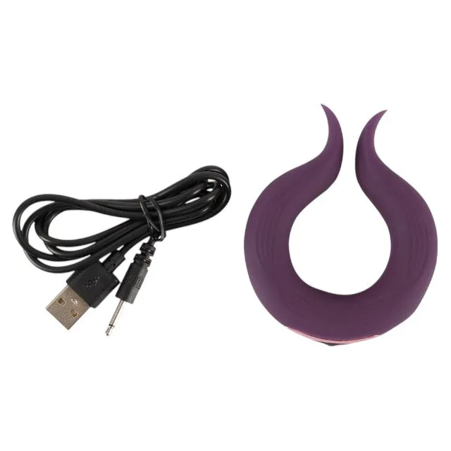 Inel vibrator pentru penis COUPLES CHOICE Couple's Ring. 10 funcții de vibrație. rezistent la apă. diametru 3.7 cm. mov