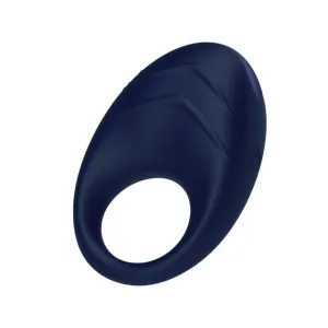 Inel vibrator pentru penis DREAMTOYS Glam Vibrating Cockring. 7 funcții de vibrație. 3 viteze. rezistent la apă IPX7. albastru