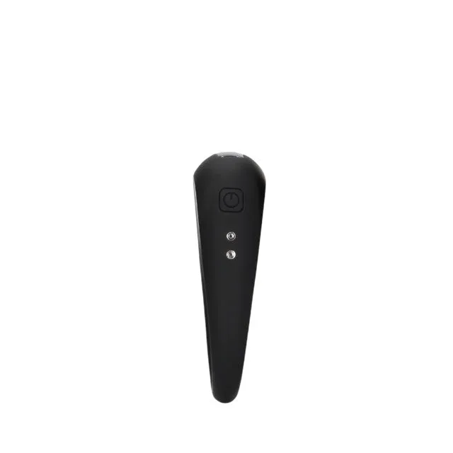 Inel vibrator pentru penis LOVELINE Vibrating Cock Ring. din silicon moale. 10 funcții de vibrație. negru