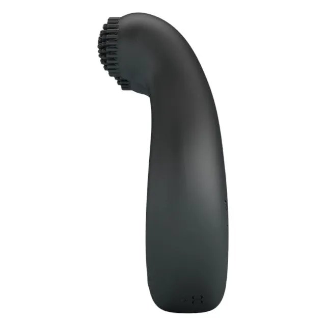 Inel vibrator pentru penis PRETTY LOVE DAHLIA. din silicon moale. cu 12 funcții de vibrație. culoare negru