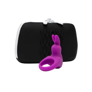 Kit HAPPY RABBIT Cock Ring Kit. cu inel vibrator pentru penis cu 12 funcții de vibrație și geantă de călătorie inclusă