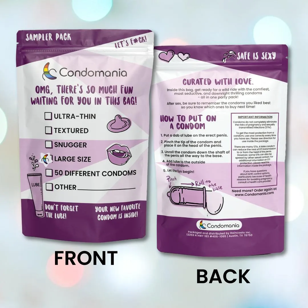 Large Size Condom Sampler