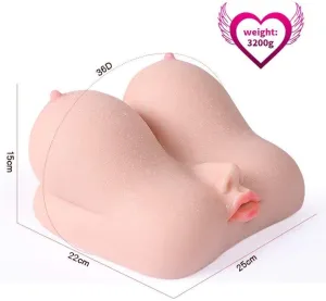 Lifelike Love Doll Torso For Men With Breast Masturbator Oral Sex Toy