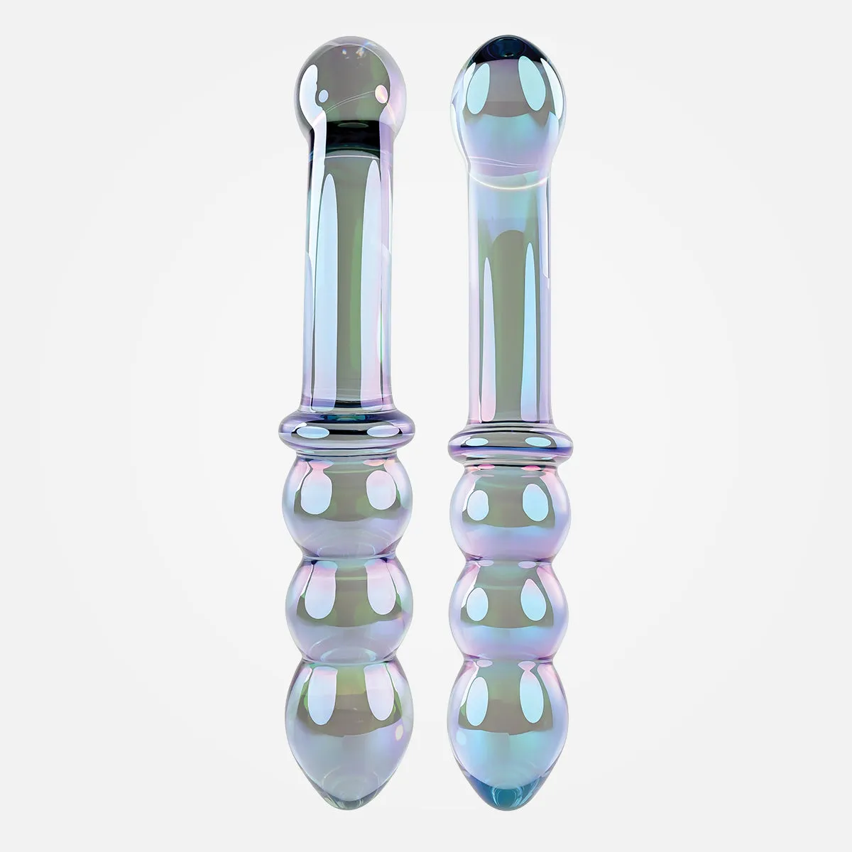 Lustrous Galaxy Wand 7.2/18.5cm Double Ended Glass Dildo