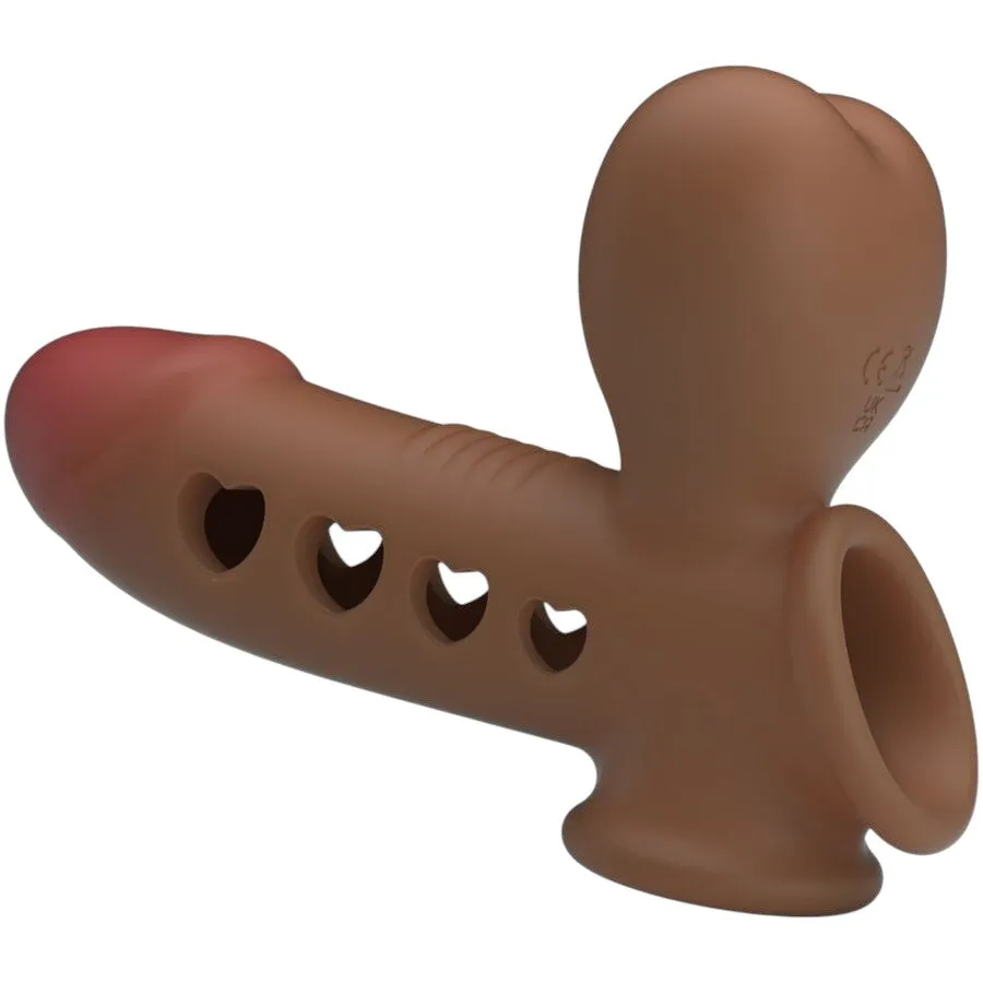 Manșon gonflabil PRETTY LOVE Airbag Tyronn. pentru îngroșarea penisului. întârzierea ejaculării și stimulare. culoarea pielii