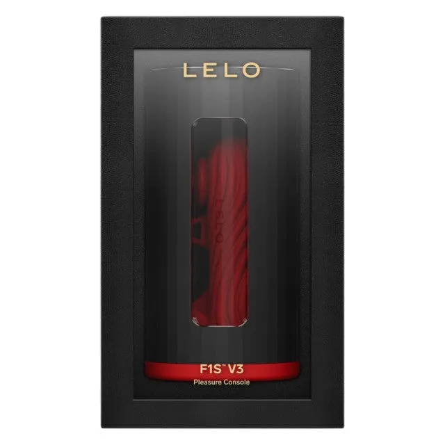 Masturbator automat LELO F1S V3 Pleasure Console. control prin aplicație. 7 funcții de vibrații sonice. negru cu roșu