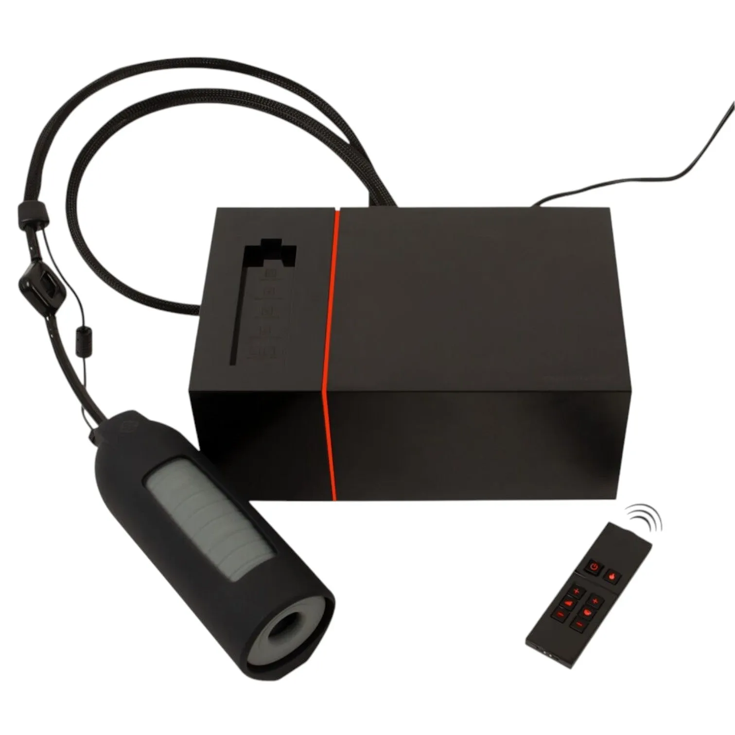Masturbator automat SUCK-O-MAT 3. 10 funcții de simulare sex oral. cu 280 impulsuri pe minut. 10 funcții de vibrație. negru cu gri