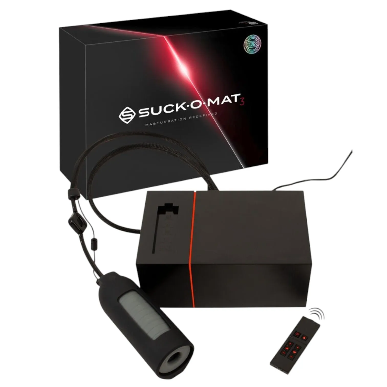 Masturbator automat SUCK-O-MAT 3. 10 funcții de simulare sex oral. cu 280 impulsuri pe minut. 10 funcții de vibrație. negru cu gri