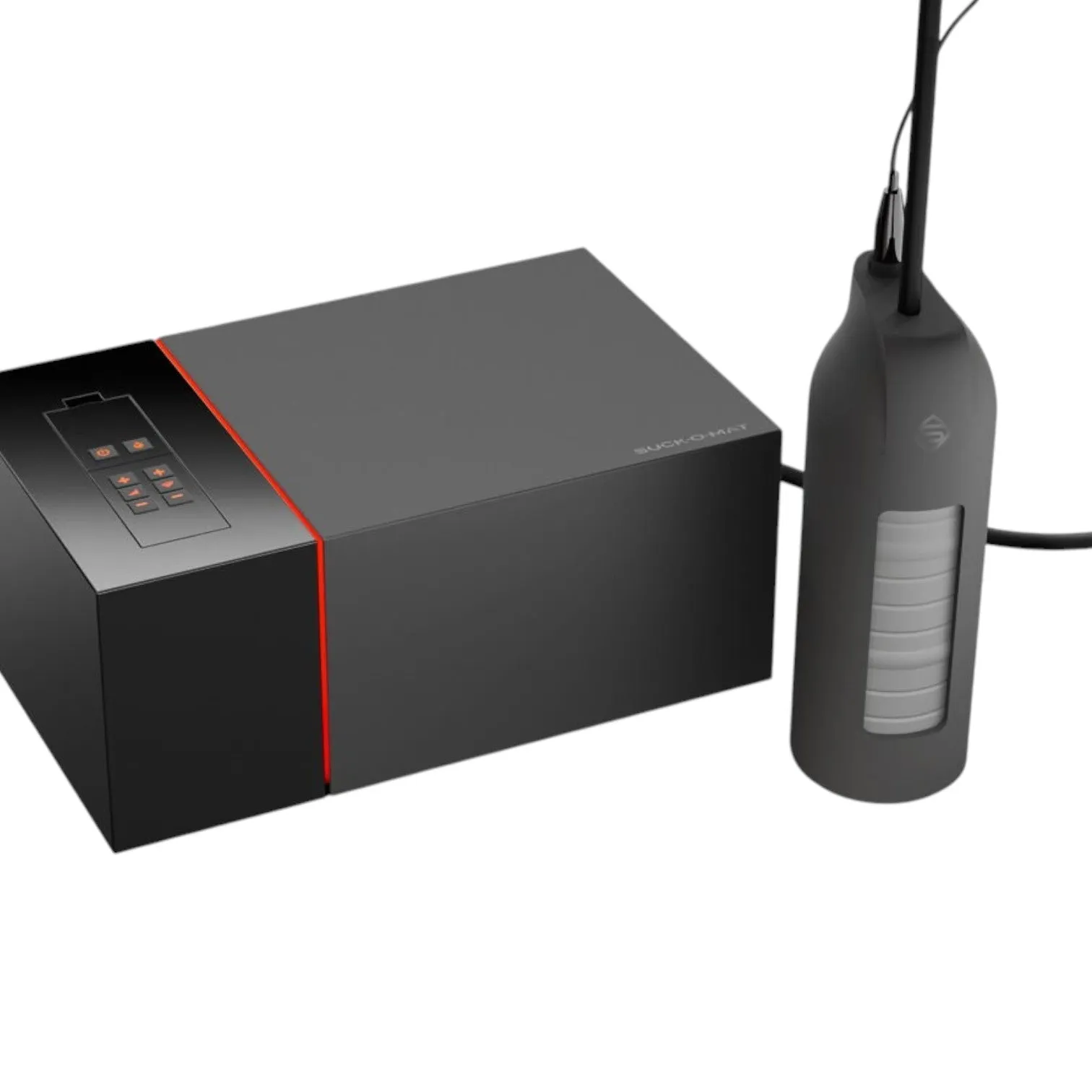 Masturbator automat SUCK-O-MAT 3. 10 funcții de simulare sex oral. cu 280 impulsuri pe minut. 10 funcții de vibrație. negru cu gri