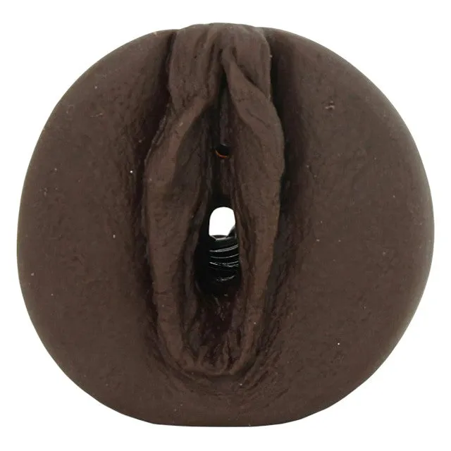Masturbator DOC JOHNSON Squirting Pussy. simulare vaginală realistă. cu lichid Joy Juice inclus. maro. 14 cm