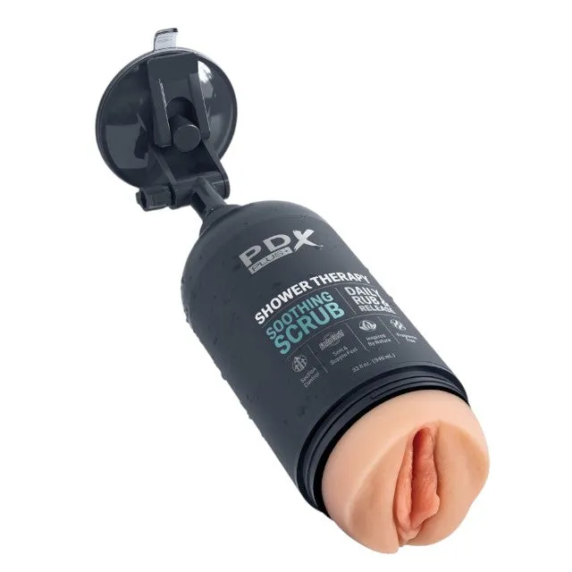 Masturbator PDX PLUS  Discreet Stroker Soothing Scrub. în formă de gel de duș. simulare vaginală realistă. culoarea pielii