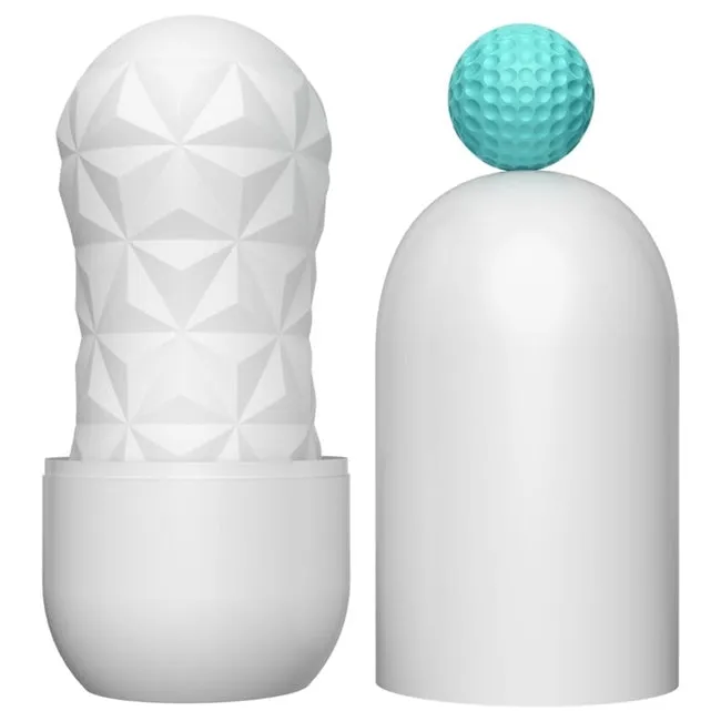 Masturbator PRETTY LOVE Victoria CECIL. in forma de ou. cu functie de rotatie. compact si rezistent la apa. alb