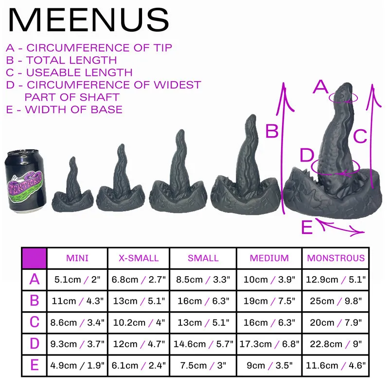 Meenus 'Black Rainbow' x-small soft (OO30)
