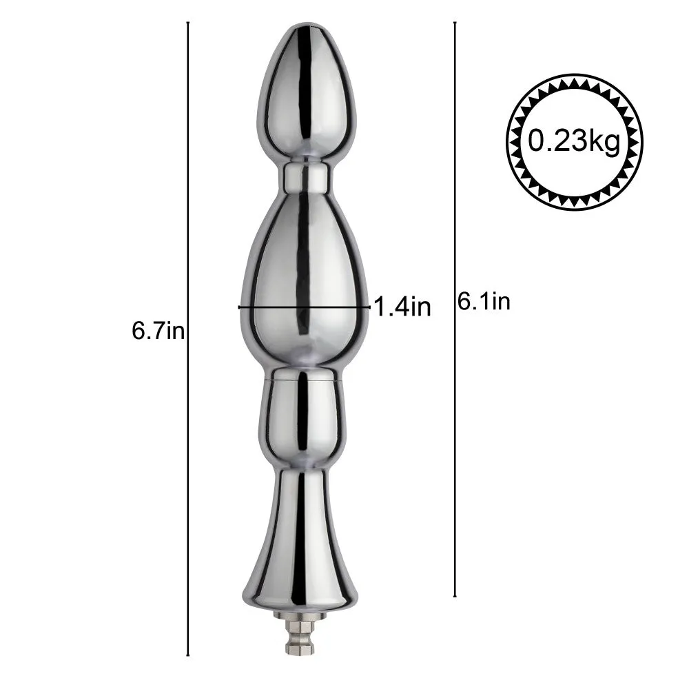 Metal Aluminium Butt Plug Attachment for Hismith Sex Machines
