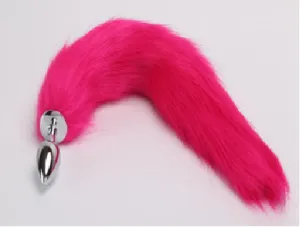 Metal Butt Plug With Fairy Tail Sex Toy PINK in Pakistan
