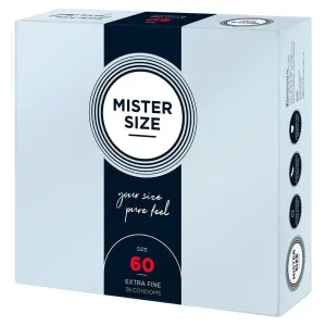 Mister Size 60mm Natural Ultra Thin Condoms 36 Pack