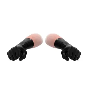 Mănuși FIST IT BY SHOTS Latex Gloves. pentru fisting. din material elastic și igienic. lungime 33.5 cm. culoarea negru